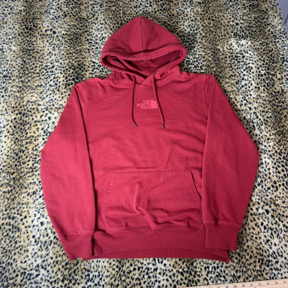 The North Face Mens Red Tonal Logo Pullover Hoodie Sweatshirt Large NF0A3X8K